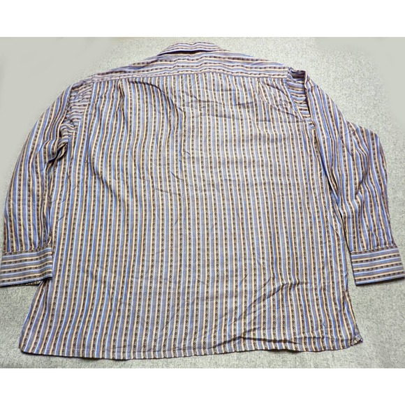 Inserch Icon Big & Tall Jacquard Cotton Men's 4XL Long Sleeve Dress Casual Shirt - Picture 3 of 8